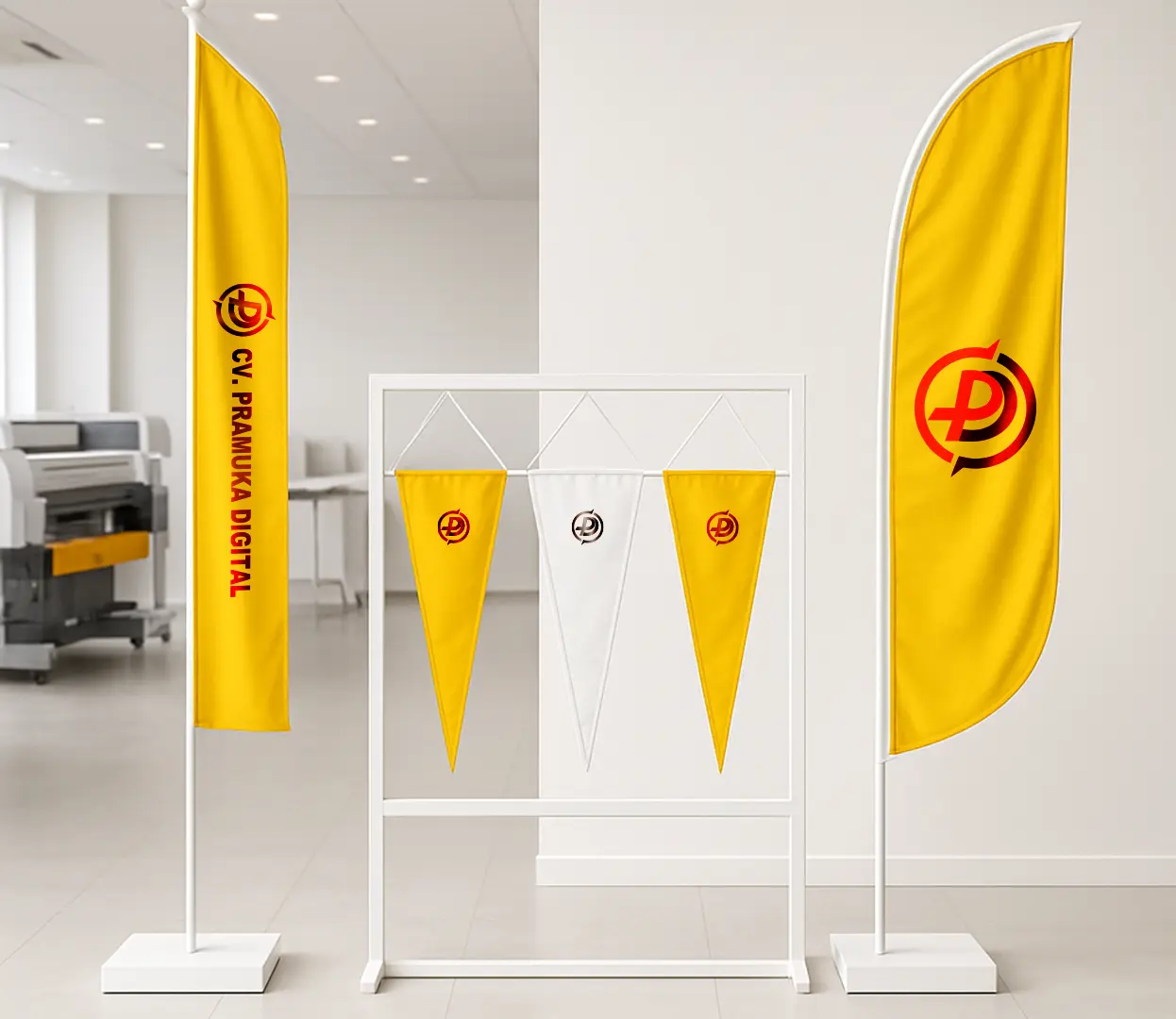 Pembuatan Umbul-Umbul Bisa Custom